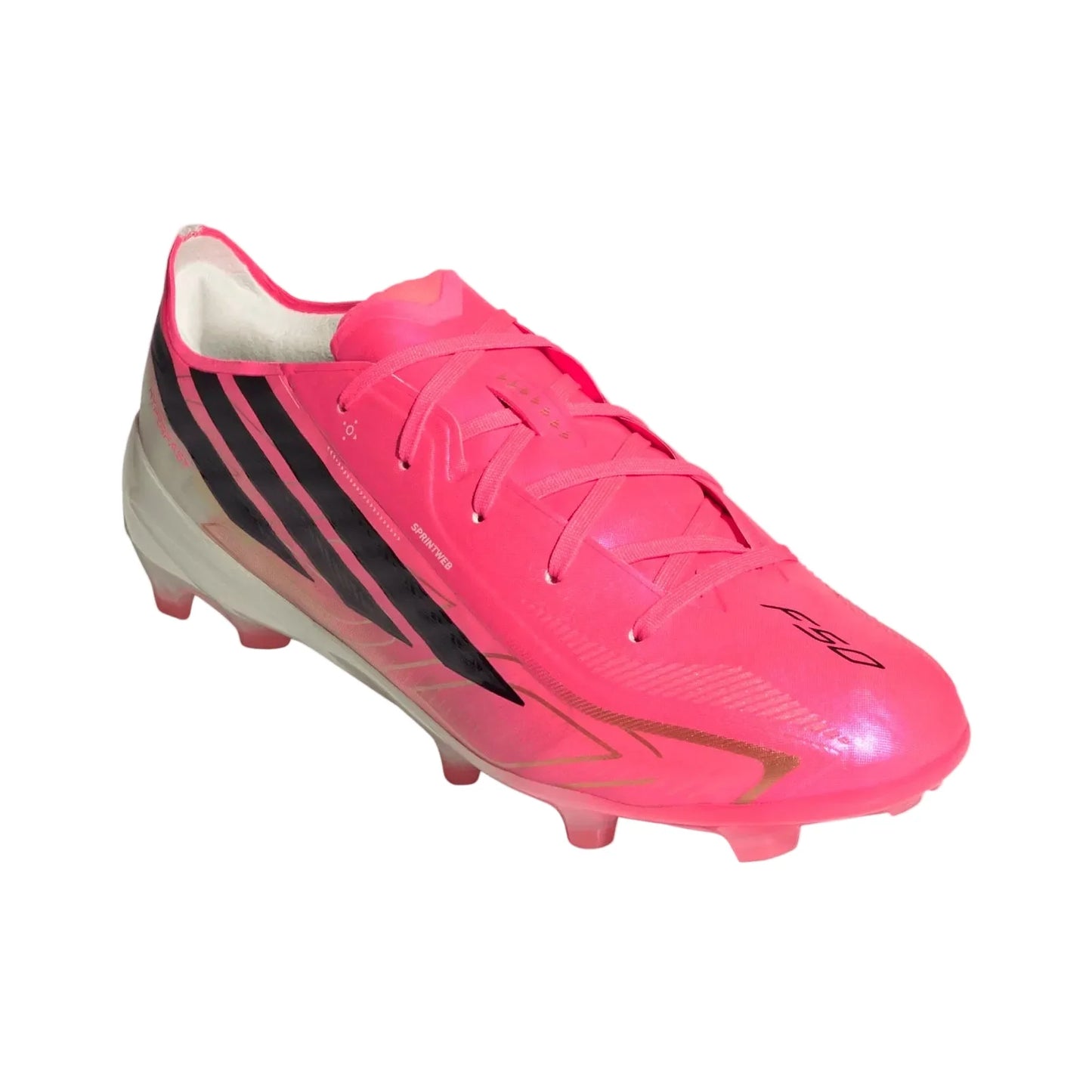adidas Youth F50 Hyperfast Elite FG - Turquoise Youth Footwear Solar Turbo/Black Youth 3 - Third Coast Soccer