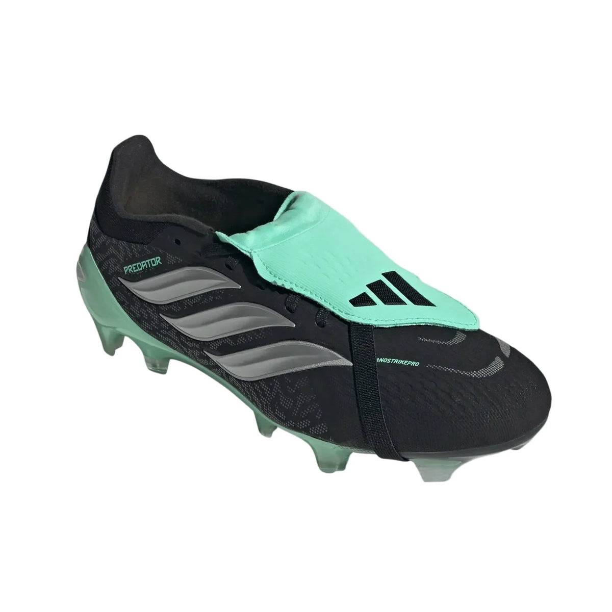 adidas Predator Pro FT FG - Black/Silver/Mint Mens Footwear Core Black/Silver Metallic Mens 6.5 - Third Coast Soccer