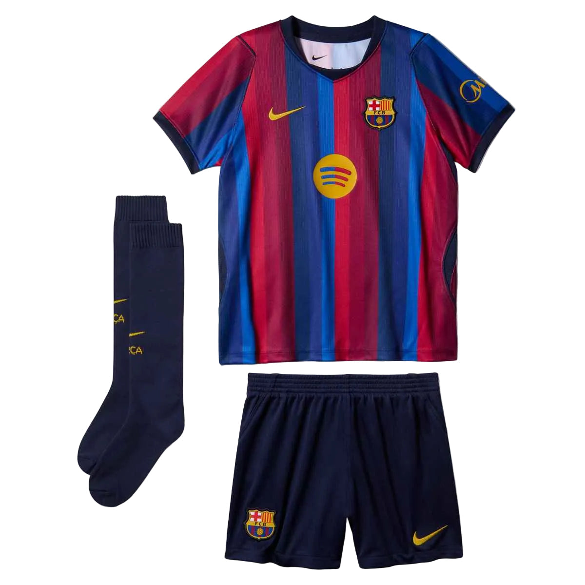 Nike FC Barcelona 2026 Stadium Home Little Kids Replica 3-Piece Kit Club Replica - Third Coast Soccer