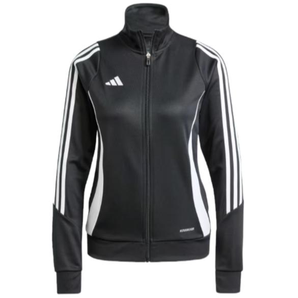 adidas Women's Tiro 24 Training Jacket - Black/White Jackets   - Third Coast Soccer