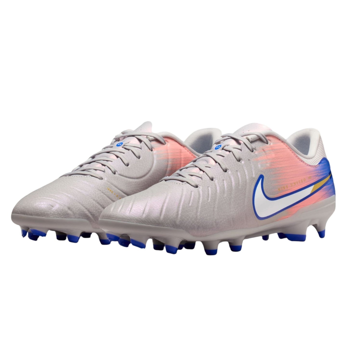 Nike United Tiempo Legend 10 Academy FG - Grey/Blue Men's Footwear - Third Coast Soccer
