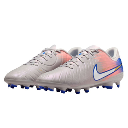 Nike United Tiempo Legend 10 Academy FG - Grey/Blue Men's Footwear - Third Coast Soccer