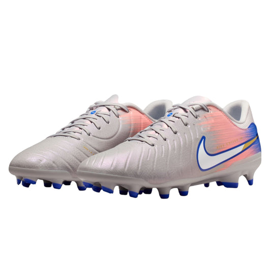 Nike United Tiempo Legend 10 Academy FG - Grey/Blue Men's Footwear - Third Coast Soccer