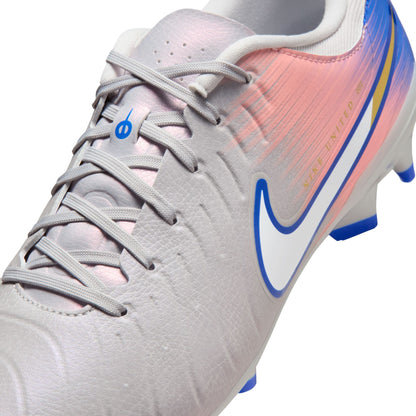 Nike United Tiempo Legend 10 Academy FG - Grey/Blue Men's Footwear - Third Coast Soccer