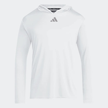 adidas D4T LS Hoody - White Training Wear White Mens Small - Third Coast Soccer