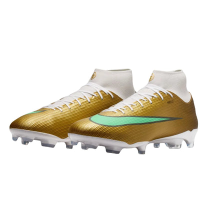 Nike Mercurial Superfly 11 Academy Mbappe FG - Gold/Green Men's Footwear Metallic Gold/Green Glow Mens 6.5 - Third Coast Soccer