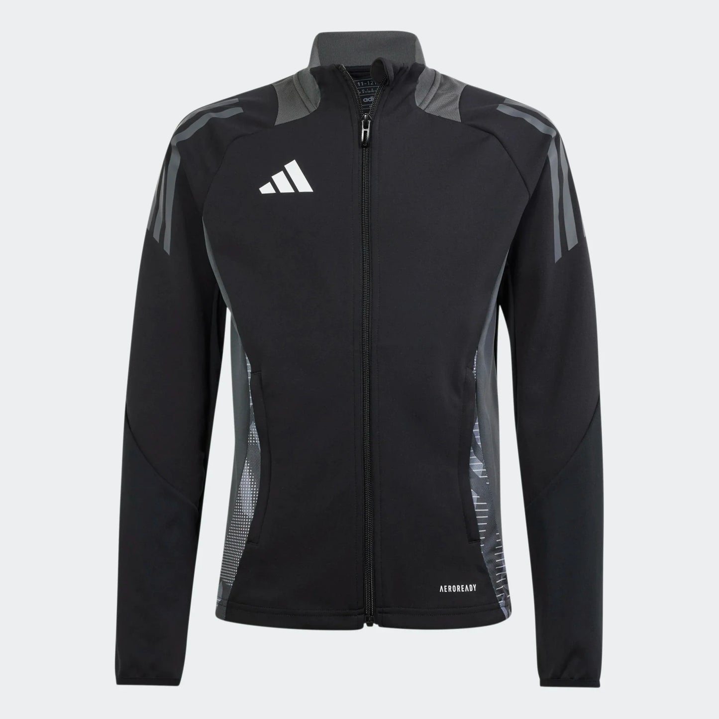 adidas Youth Tiro 24 Competition Training Jacket - Black Jacket Black/Team Grey Four Youth Small - Third Coast Soccer