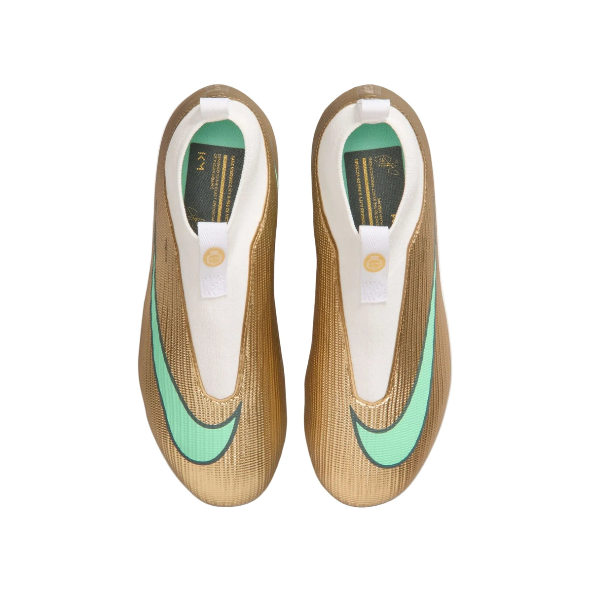 Nike Youth Mercurial Superfly 11 Academy Mbappe FG - Gold/Green Youth Footwear - Third Coast Soccer