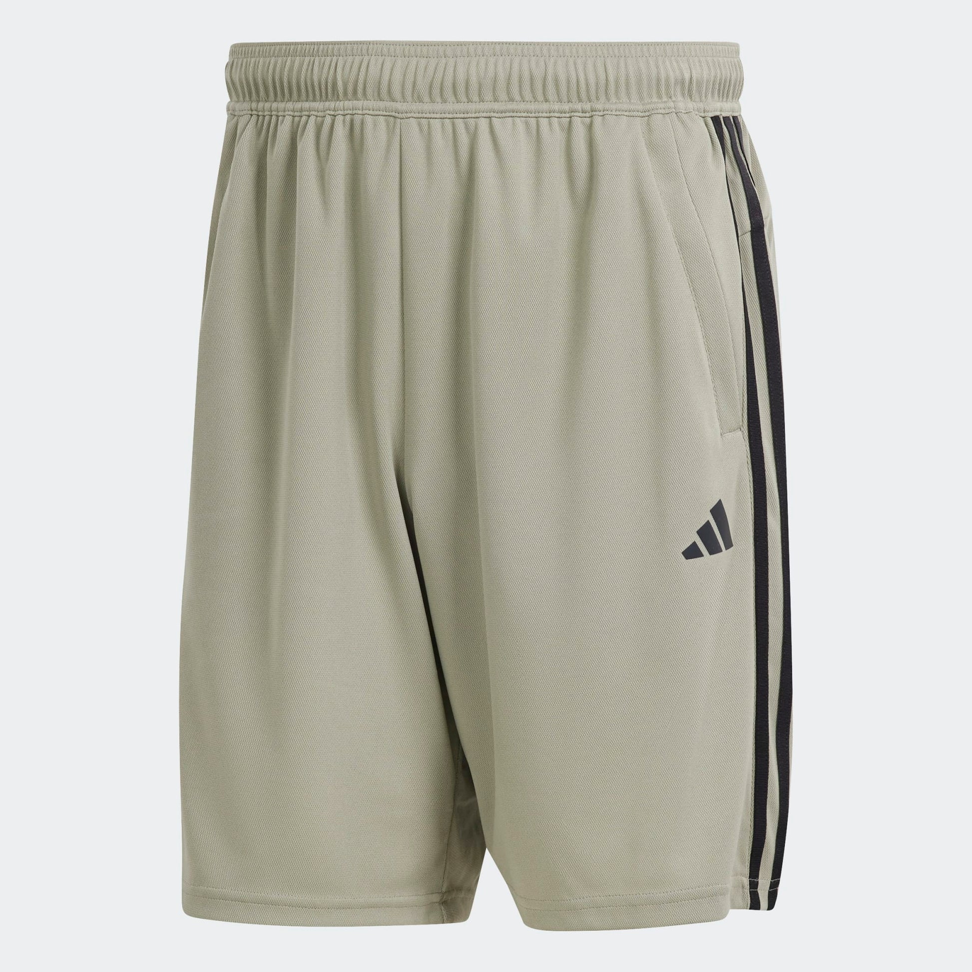 adidas Train Essential Pique 3-Stripe Short - Pebble Shorts   - Third Coast Soccer