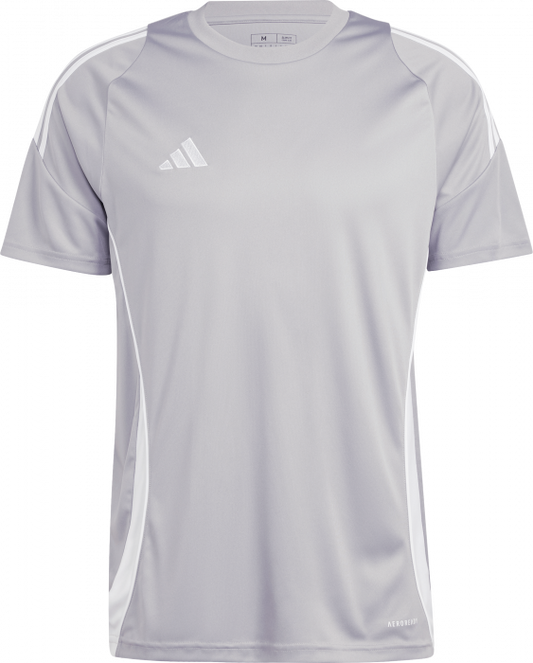 adidas Men's Tiro 24 Jersey - Grey/White Jerseys Team Mid Grey/White Mens Small - Third Coast Soccer