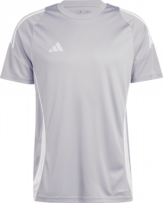 adidas Youth Tiro 24 Jersey - Grey/White Jerseys Team Mid Grey/White Youth XSmall - Third Coast Soccer