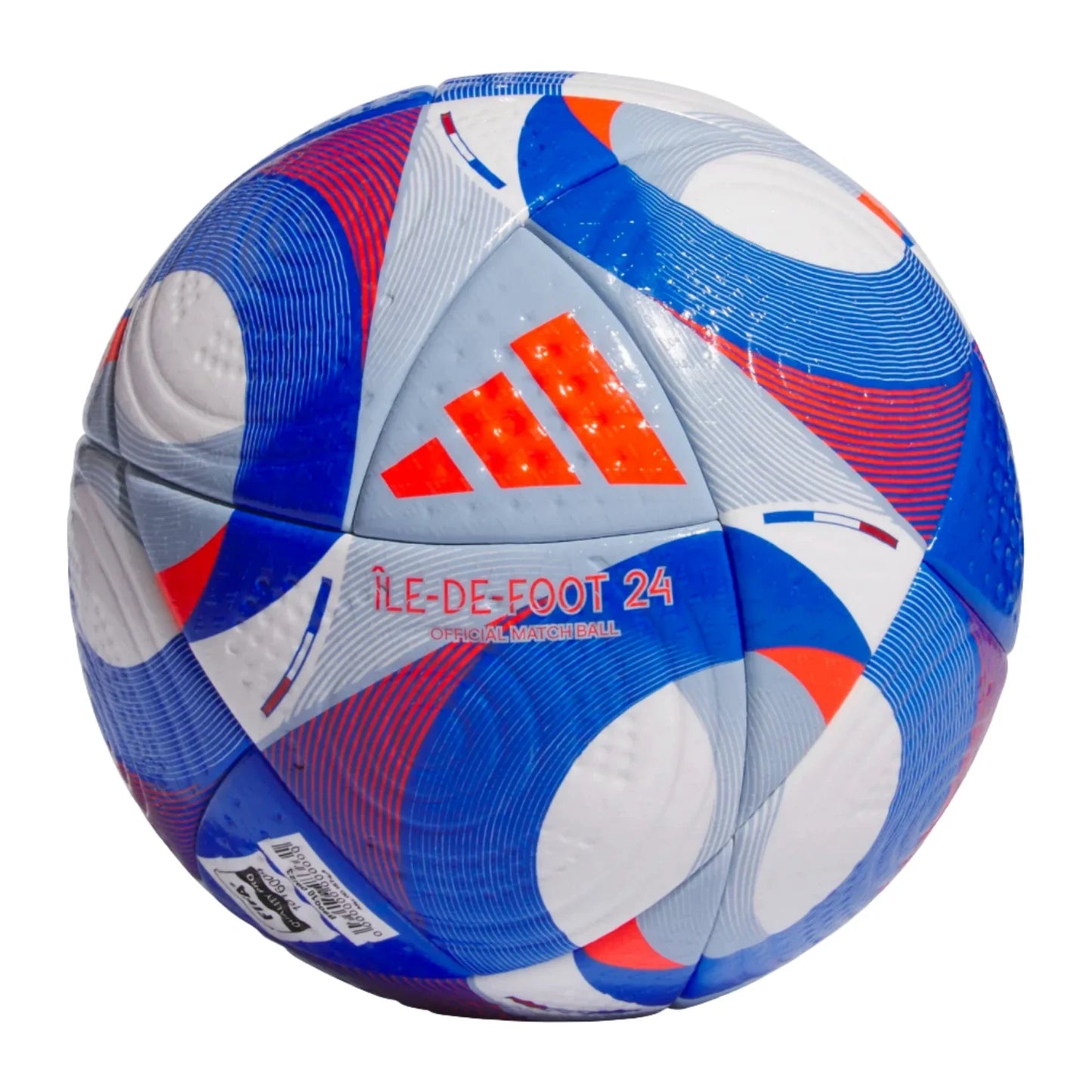 adidas Île-De-Foot 24 Pro Ball Balls White/Solar Red/Clear Sky/Royal Blue 5 - Third Coast Soccer