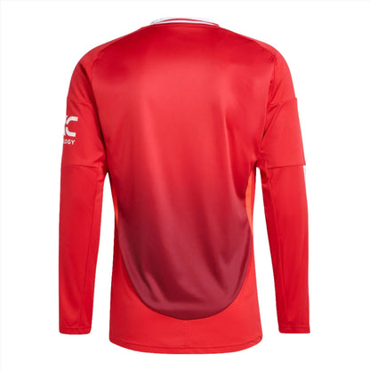 adidas Manchester United LS Home Jersey 24/25 Club Replica   - Third Coast Soccer