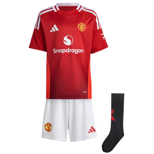 adidas Manchester United Kids Home Mini Kit 24/25 Club Replica   - Third Coast Soccer