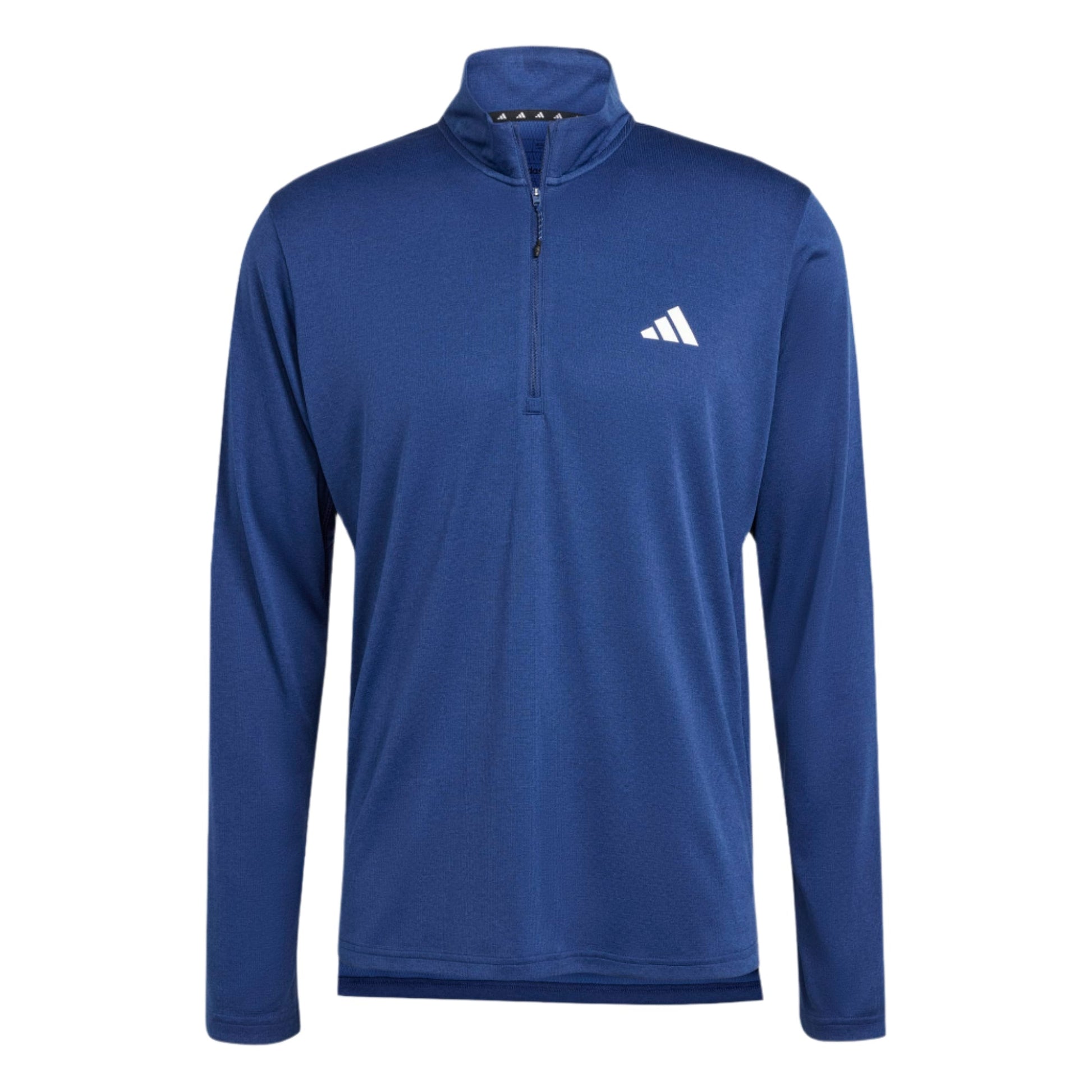 adidas Training Essentials LS 1/4 Zip Tee - Dark Blue Training Wear - Third Coast Soccer