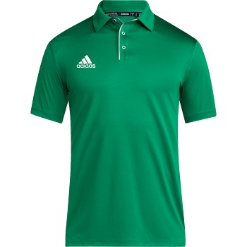 adidas Men's Coach SS Polo - Green Polos   - Third Coast Soccer