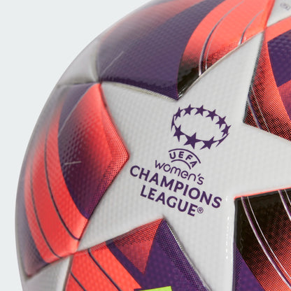 adidas Women's UCL 24 League Ball - White/Black/Silver Balls   - Third Coast Soccer