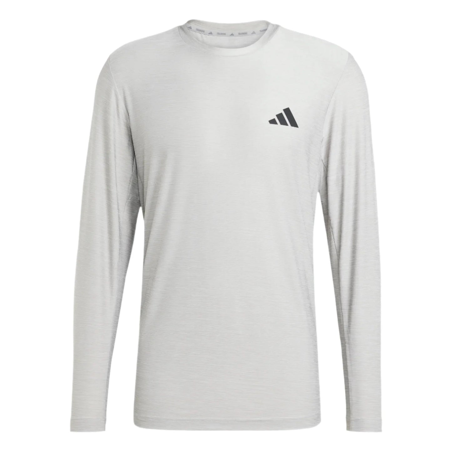 adidas Training Essentials LS Tee - Medium Grey Heather Training Wear - Third Coast Soccer