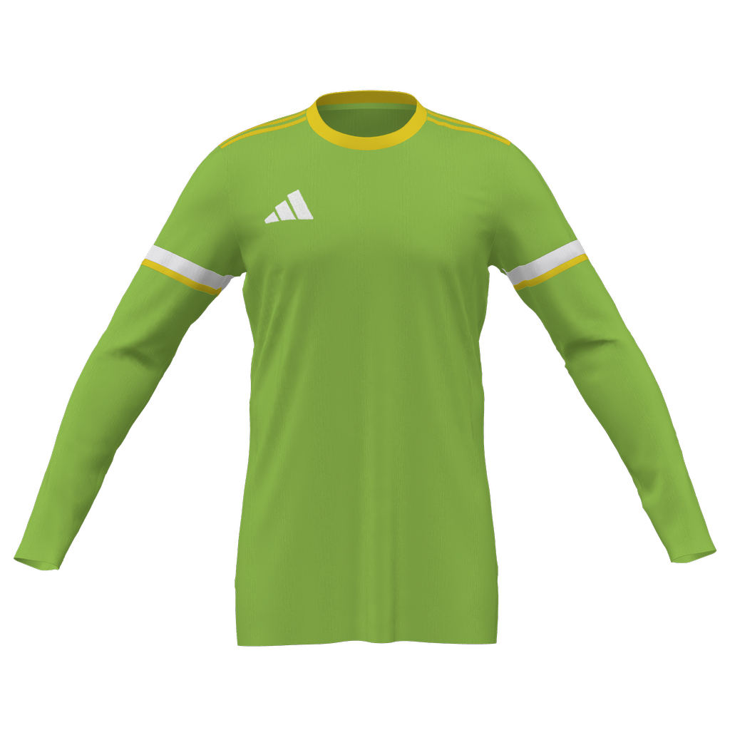 adidas Custom LS Squadra 25 GK Jersey Jerseys Green/Yellow Mens Small - Third Coast Soccer