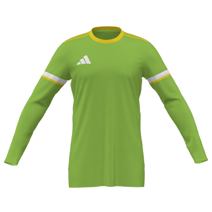 adidas Custom LS Squadra 25 GK Jersey Jerseys Green/Yellow Mens Small - Third Coast Soccer
