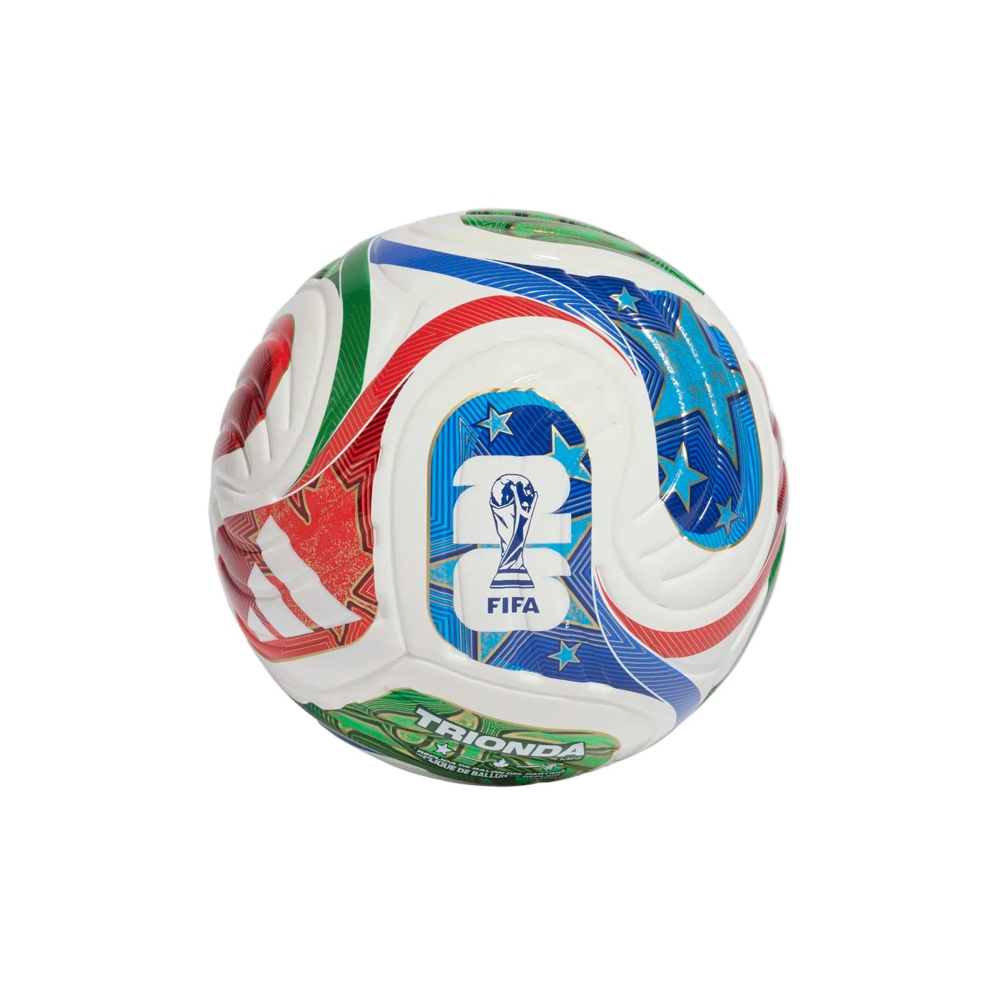 adidas World Cup 2026 Mini Ball - White/Royal/Red Balls White/Solar Blue/Power Red 1 - Third Coast Soccer