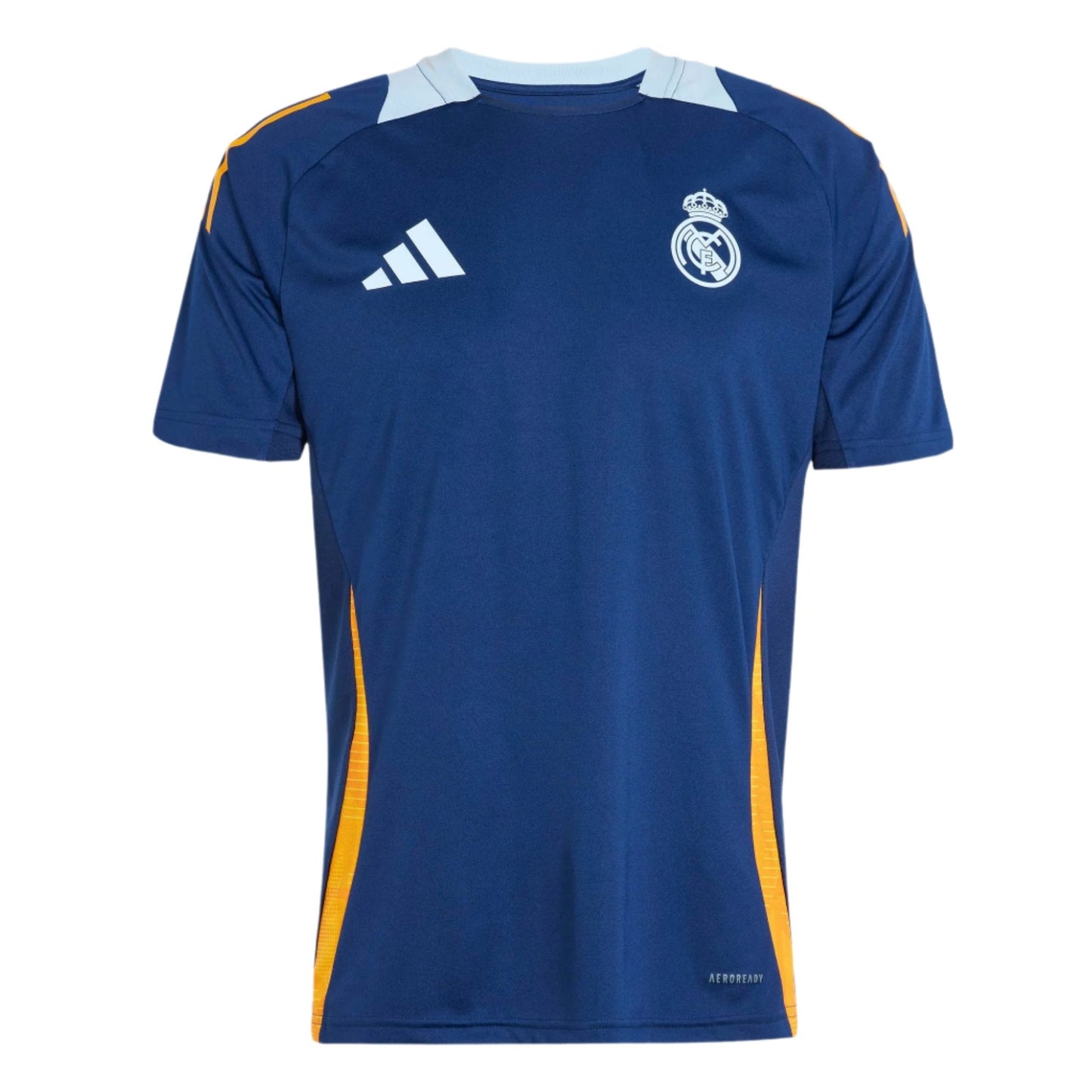 adidas Youth Real Madrid Training Jersey 24/25 - Navy/Orange Club Replica - Third Coast Soccer