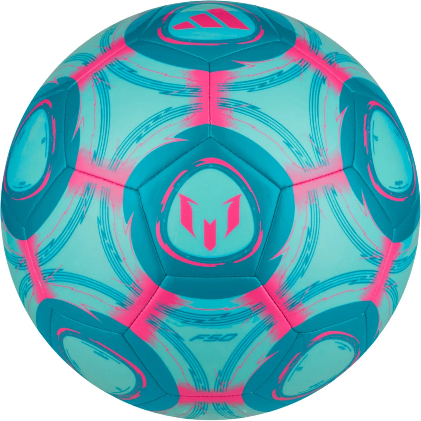adidas Messi Club Ball - Aqua/Cyan/Pink Balls - Third Coast Soccer