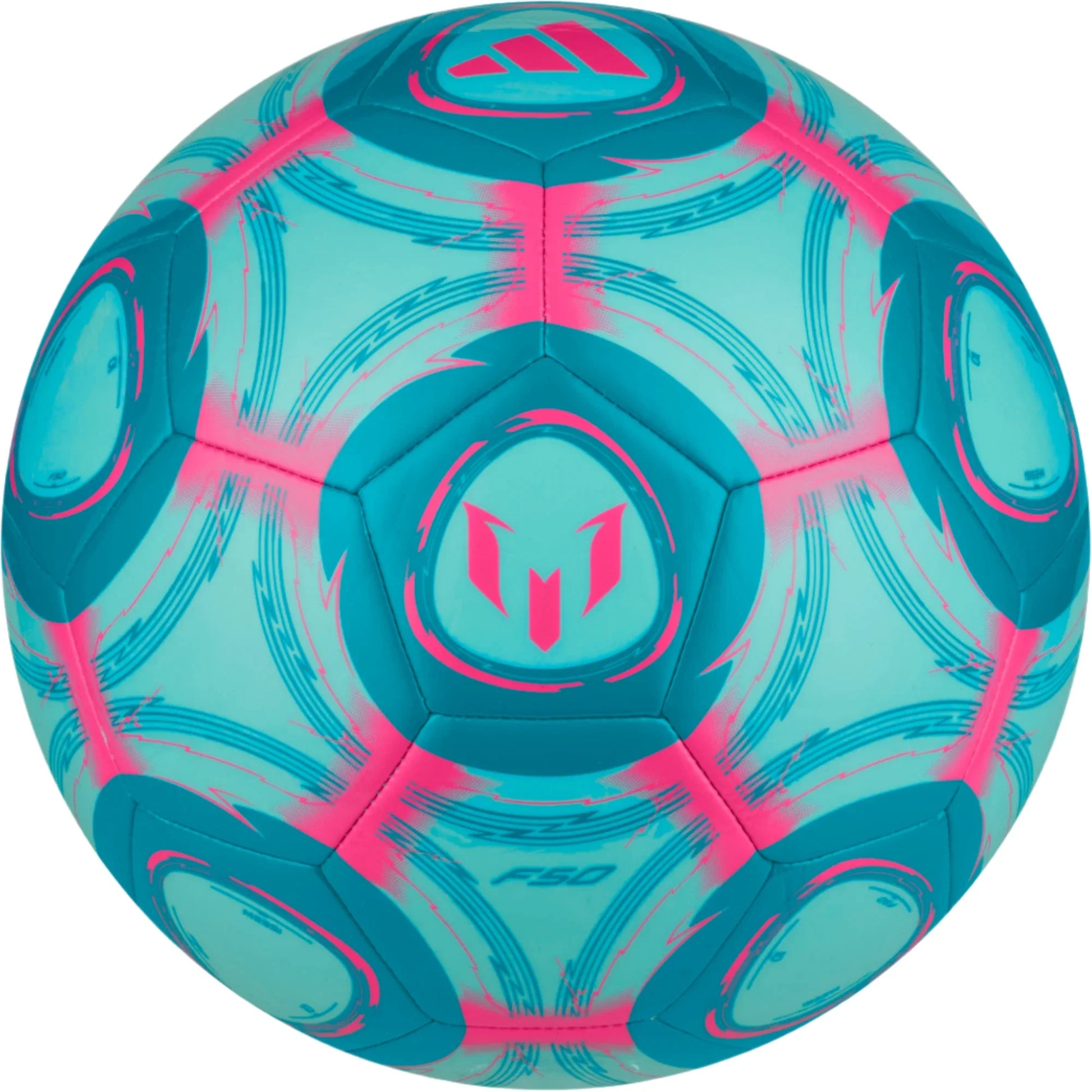 adidas Messi Club Ball - Aqua/Cyan/Pink Balls - Third Coast Soccer