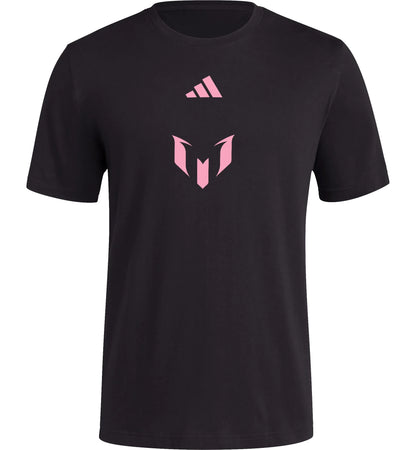 adidas Messi Inter Miami Unveil Tee - Black/Pink Club Replica   - Third Coast Soccer