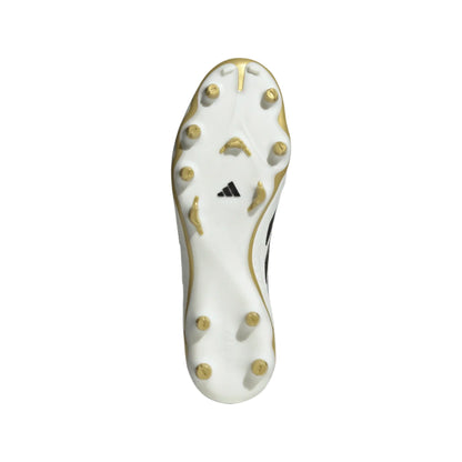 adidas Copa Pure III League FG - White/Black/Gold Men's Footwear - Third Coast Soccer
