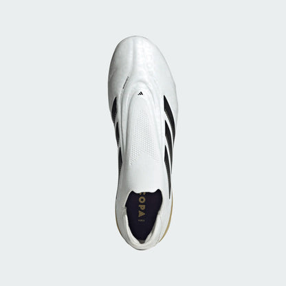 adidas Copa Pure III Elite Laceless FG - White/Black/Gold Men's Footwear - Third Coast Soccer