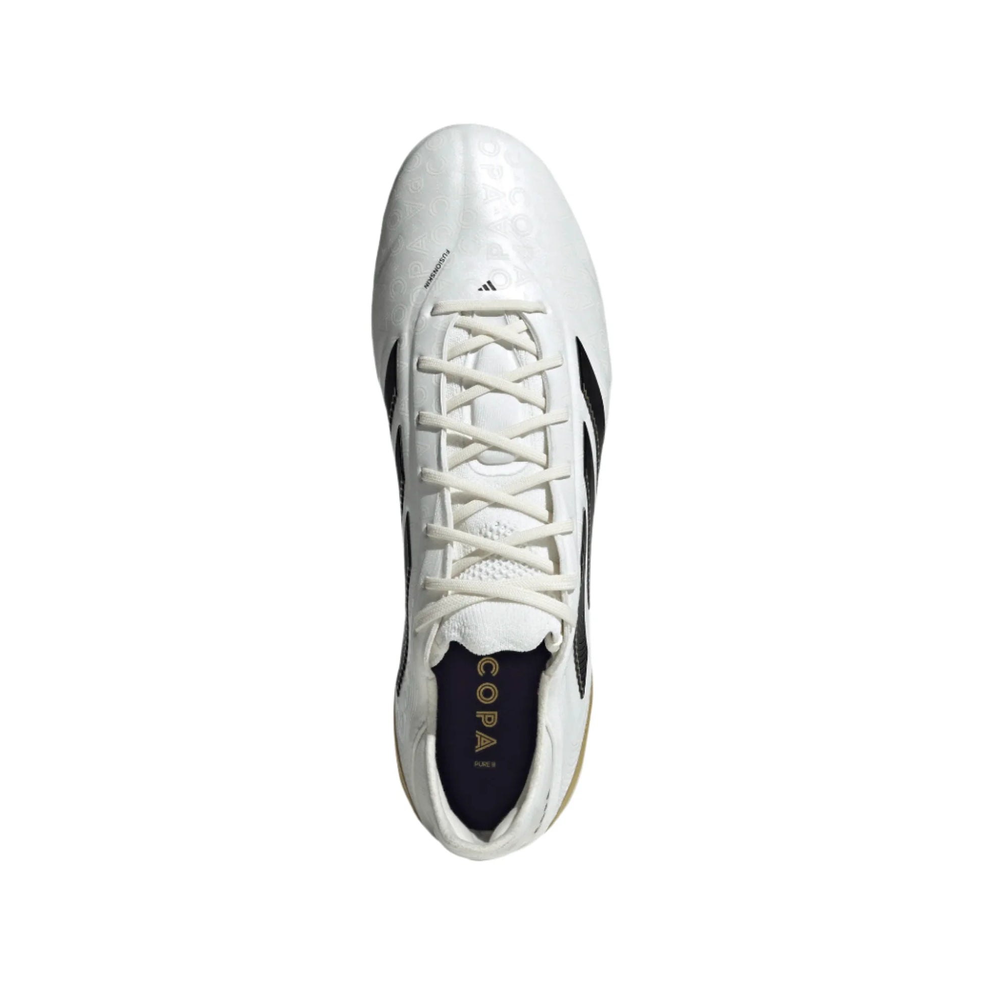 adidas Copa Pure III Elite FG - White/Black/Gold Men's Footwear - Third Coast Soccer