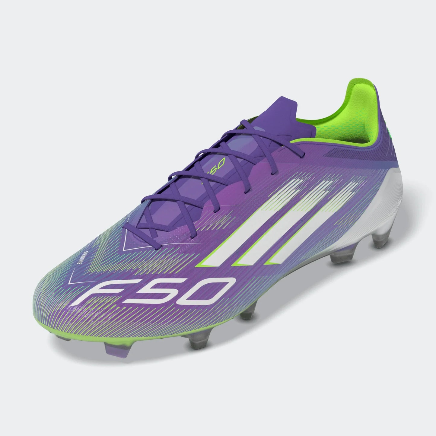 adidas F50 Elite FG - Purple/White/Lucid Lemon Men's Footwear Purple/Feather White/Lucid Lemon Mens 6.5 - Third Coast Soccer