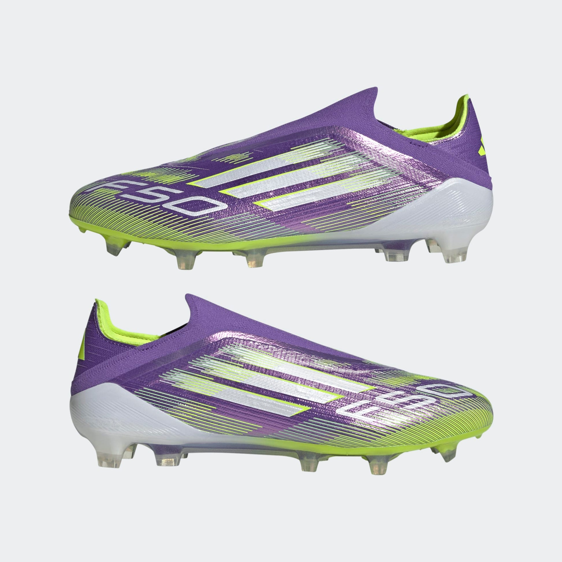 adidas F50 Elite Laceless FG - White/Black/Lucid Lemon Men's Footwear Closeout - Third Coast Soccer