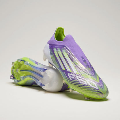 adidas F50 Elite Laceless FG - White/Black/Lucid Lemon Men's Footwear Closeout - Third Coast Soccer