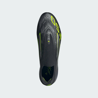 adidas F50 Elite Laceless FG - Black/Iron Metallic/Lucid Lemon Men's Footwear - Third Coast Soccer