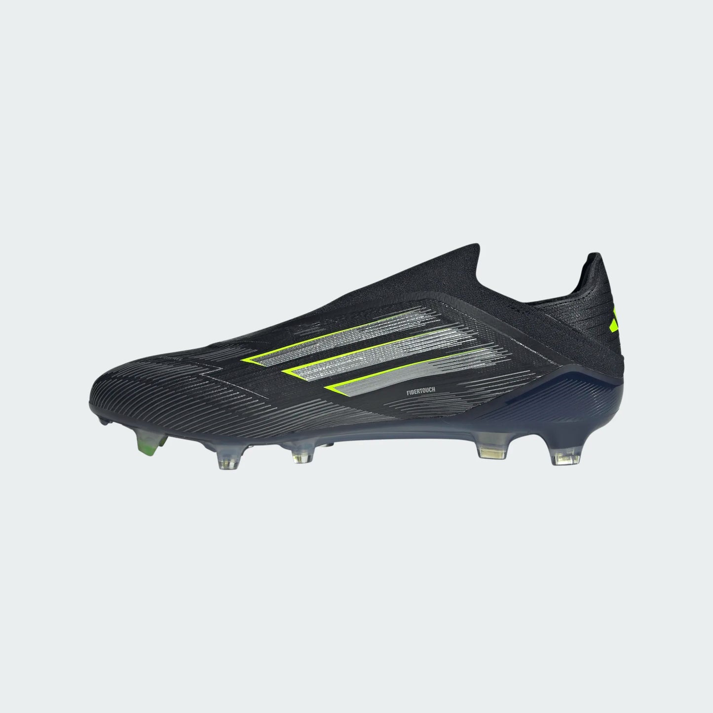 adidas F50 Elite Laceless FG - Black/Iron Metallic/Lucid Lemon Men's Footwear - Third Coast Soccer