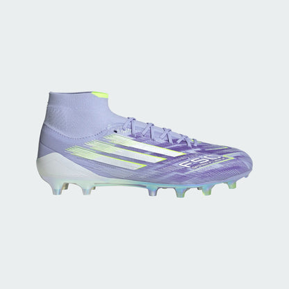 adidas Women's F50 Sparkfusion Elite FG - Violet/Lucid Lemon Womens Footwear - Third Coast Soccer