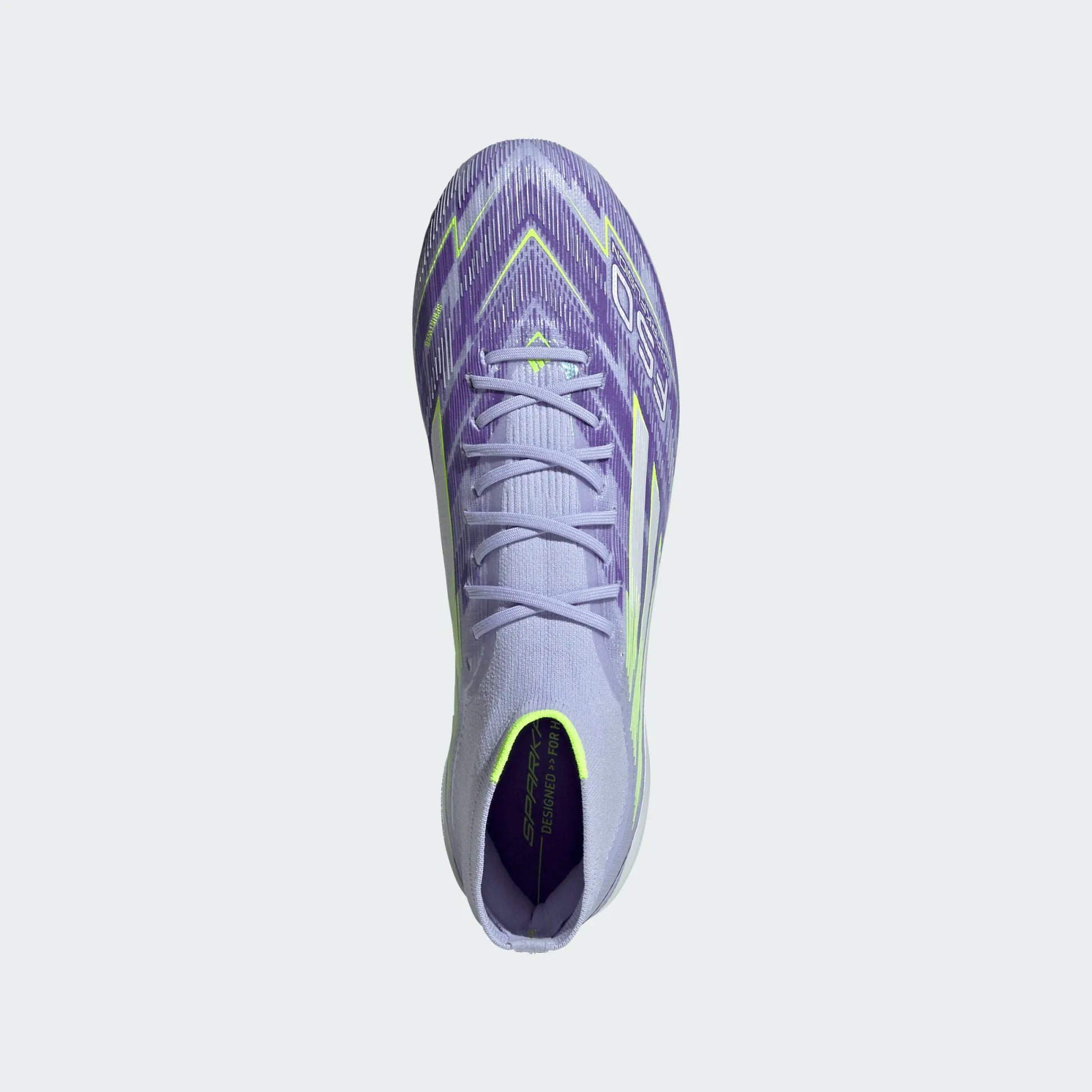 adidas Women's F50 Sparkfusion Elite FG - Violet/Lucid Lemon Womens Footwear - Third Coast Soccer
