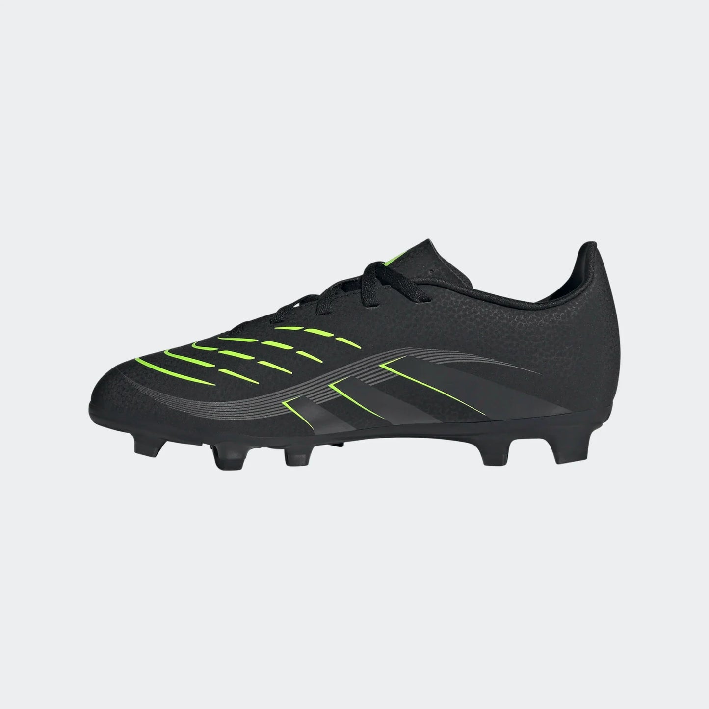 adidas Youth Predator Club FG/MG - Black/Lucid Lemon Youth Footwear - Third Coast Soccer