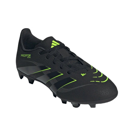 adidas Youth Predator Club FG/MG - Black/Lucid Lemon Youth Footwear - Third Coast Soccer