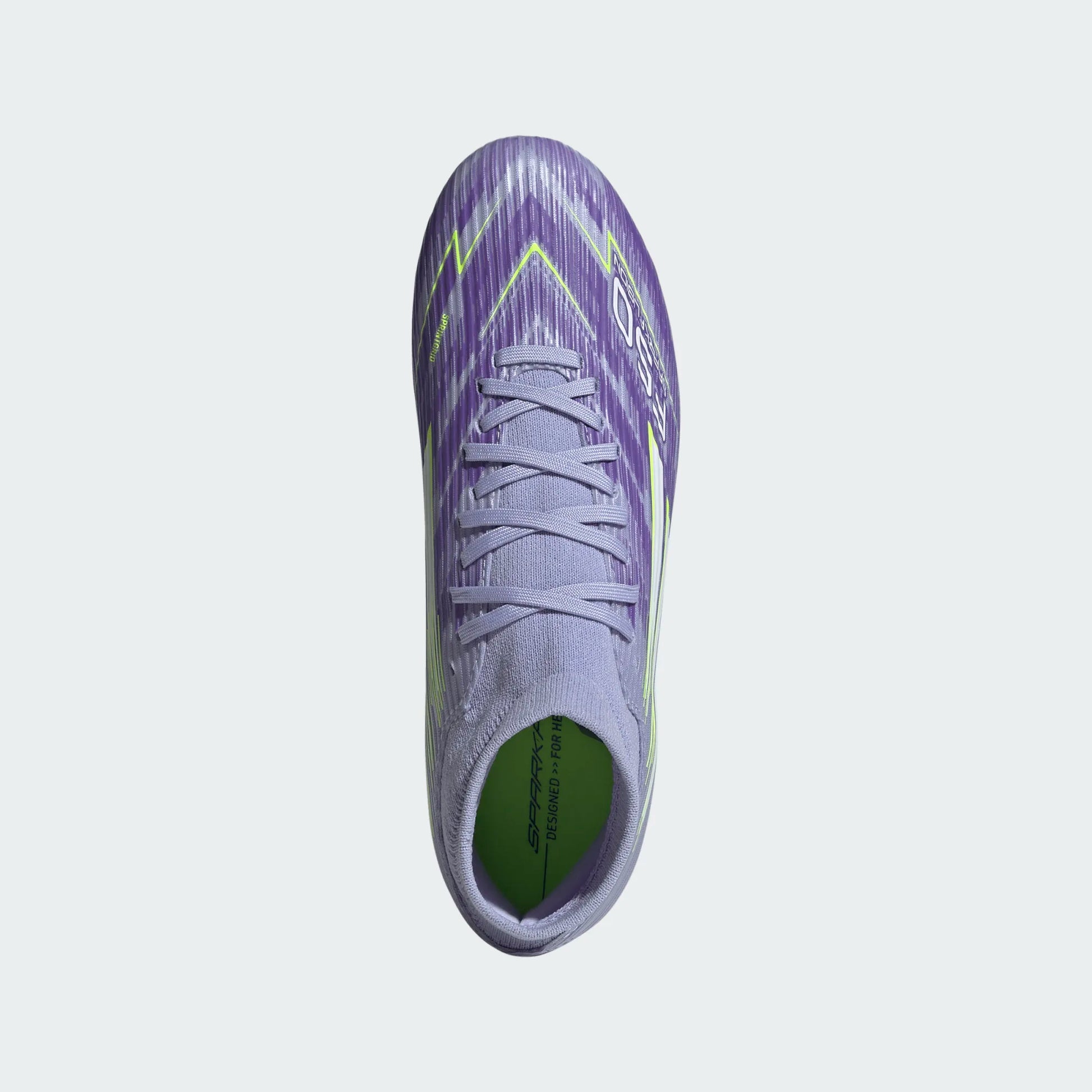 adidas Women's F50 Sparkfusion League FG - Violet/Lucid Lemon Women's Footwear - Third Coast Soccer