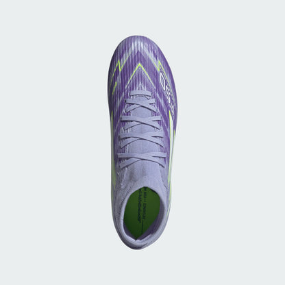adidas Women's F50 Sparkfusion League FG - Violet/Lucid Lemon Women's Footwear - Third Coast Soccer