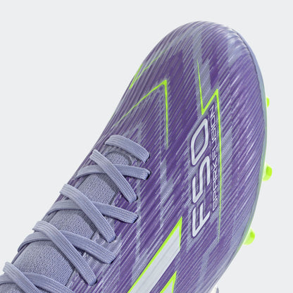 adidas Women's F50 Sparkfusion League FG - Violet/Lucid Lemon Women's Footwear - Third Coast Soccer