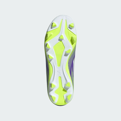 adidas Youth F50 Club FG/MG - Purple/Feather White/Lucid Lemon Youth Footwear - Third Coast Soccer