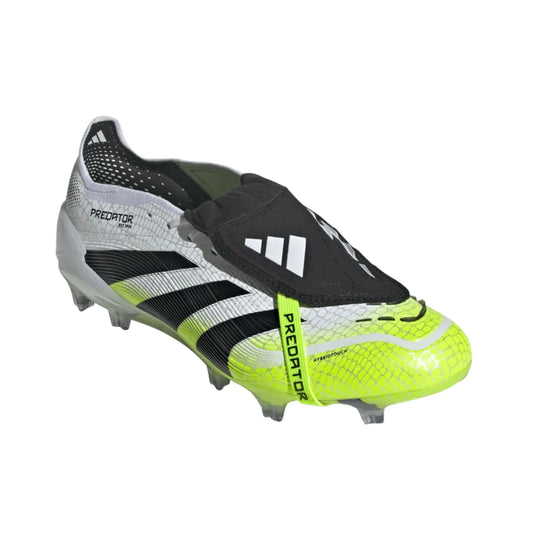 adidas Predator Elite FT FG - White/Black/Lucid Lemon Men's Footwear Feather White/Core Black/Lucid Lemon Mens 6.5 - Third Coast Soccer