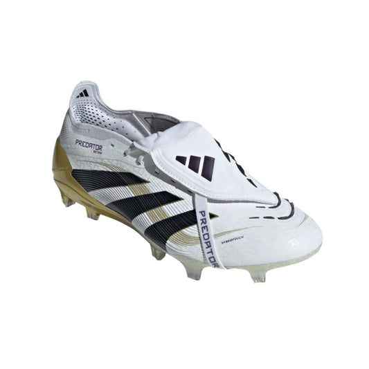 adidas Predator Elite FT FG - White/Black/Gold Men's Footwear Feather White/Core Black/Gold Metallic Mens 6.5 - Third Coast Soccer