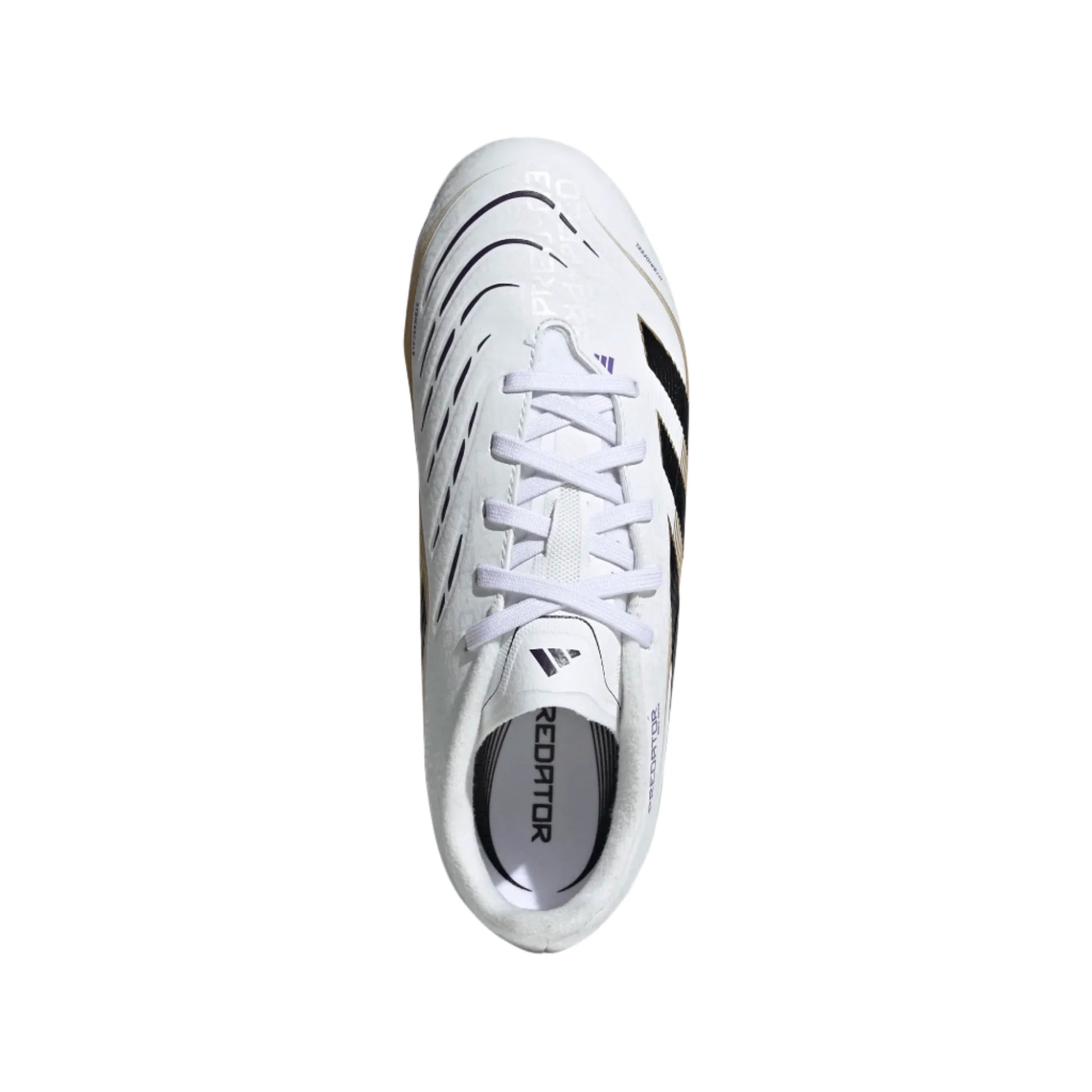 adidas Youth Predator League FG - White/Black/Gold Youth Footwear - Third Coast Soccer