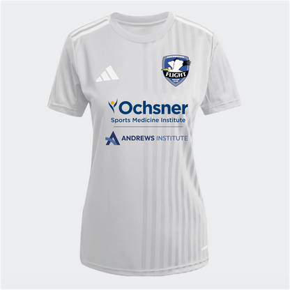 adidas AFSC Women's Campeon 25 Jersey - Grey Ascension Flight Soccer Club Team Light Grey/White Womens XXSmall - Third Coast Soccer