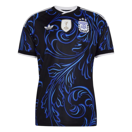 adidas AFA Argentina Away Jersey 2026 International Replica Black/Lucid Blue/Blue Burst Mens Small - Third Coast Soccer